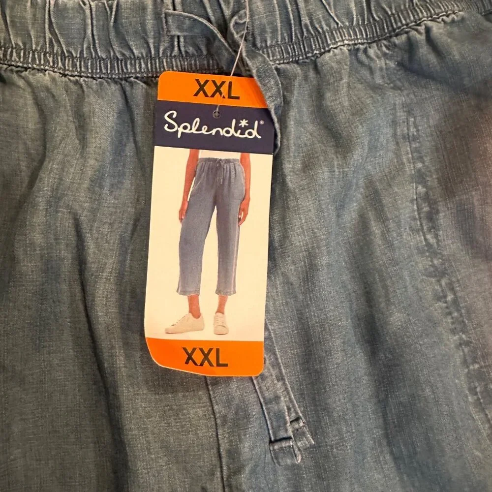 Splendid Denim Blue Wide Leg Pants - Picture 7 of 10